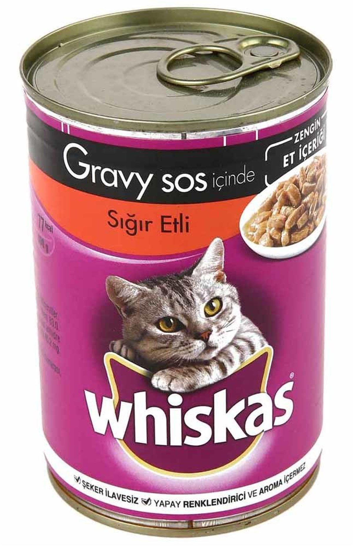 Whiskas Biftekli Yetişkin Kedi Konservesi 400 Gr
