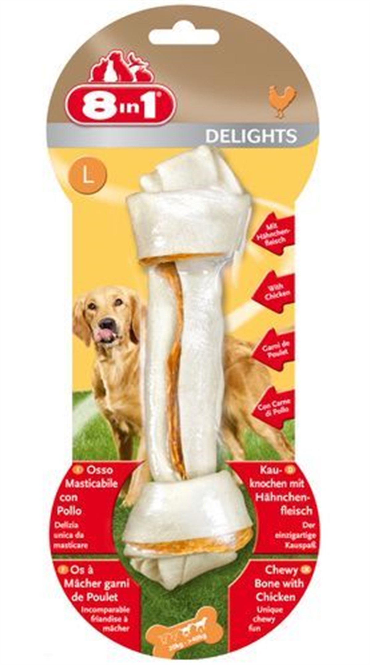 8 in1 Delights Bones Köpekler İçin Ağız Bakım Kemiği Large 85 Gr
