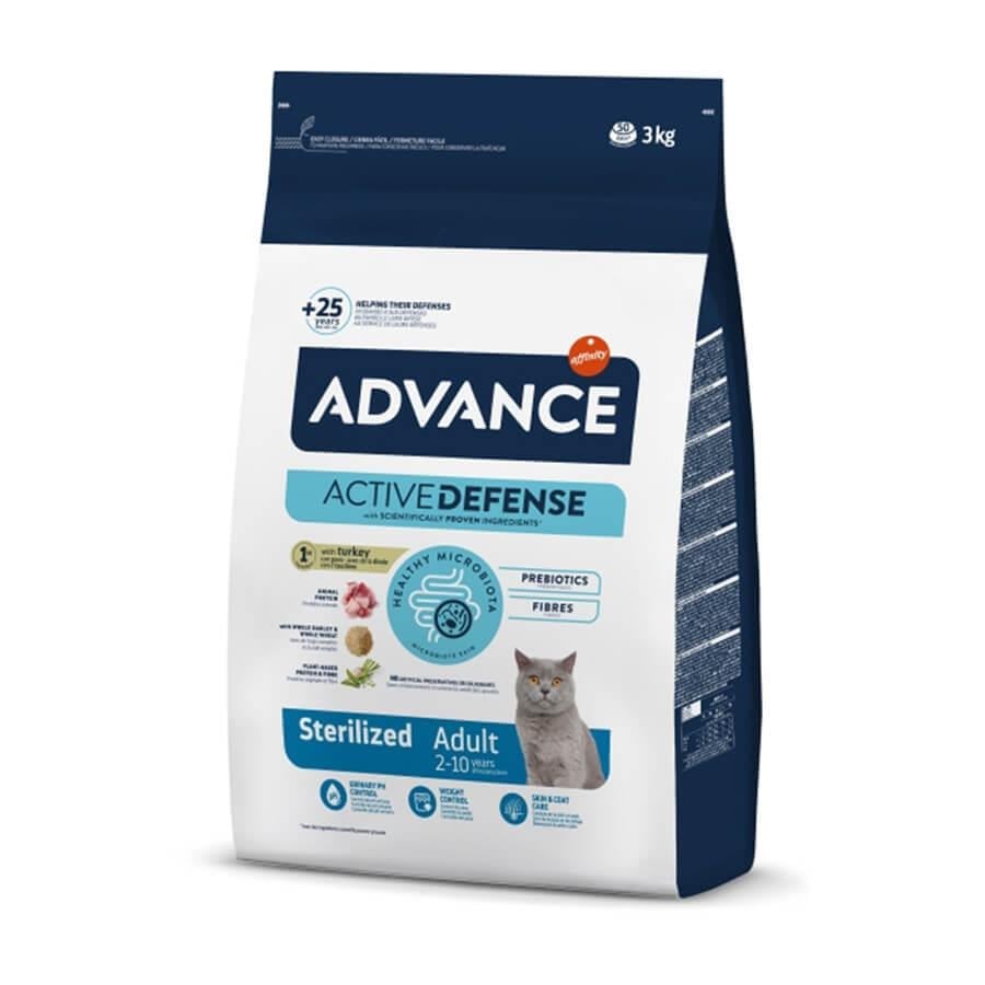 Advance Sterilized Hindili Kısırlaştırılmış Kedi Maması 3 Kg