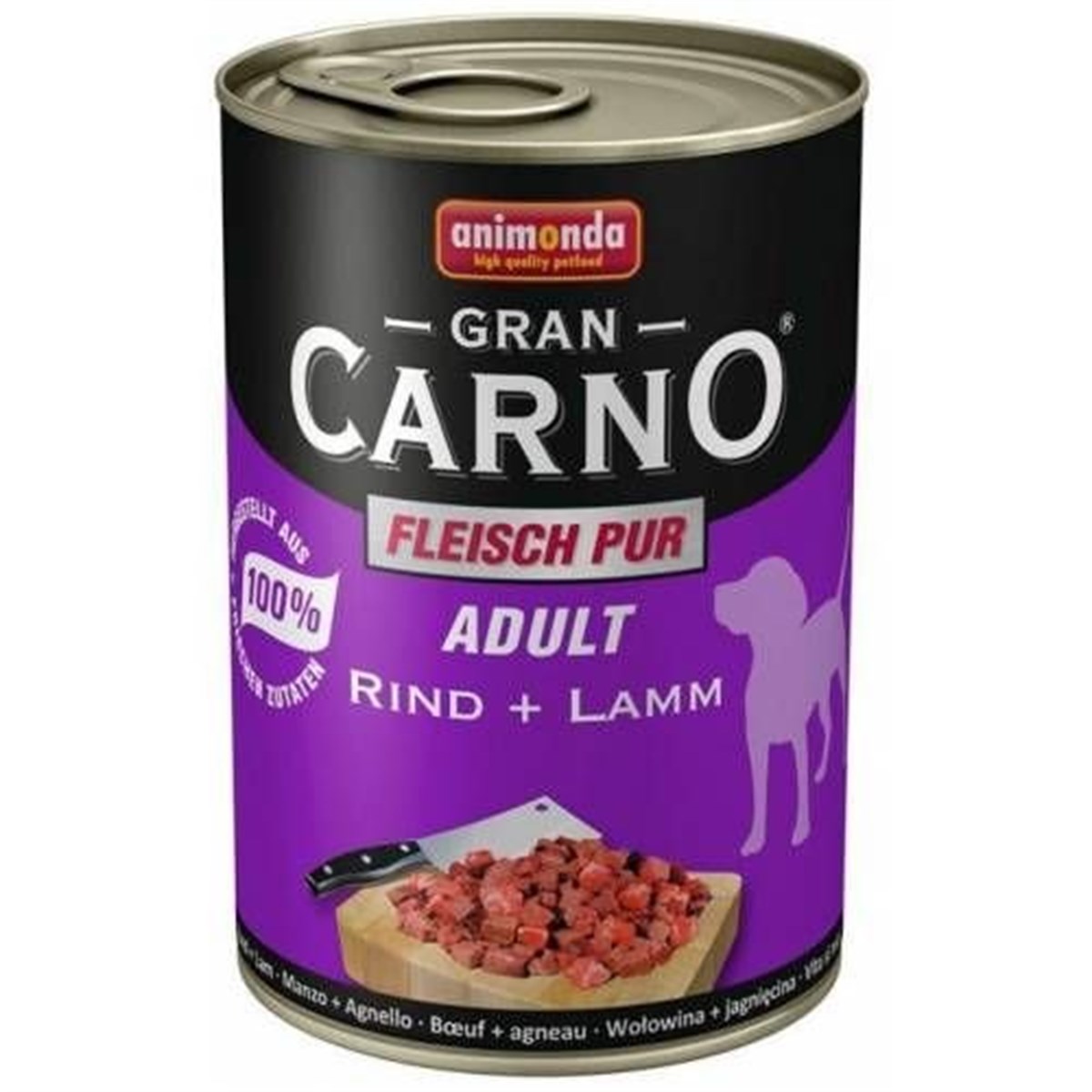 Animonda Gran Carno Adult Sığır & Kuzu Etli Yetişkin Köpek Konservesi 400 Gr