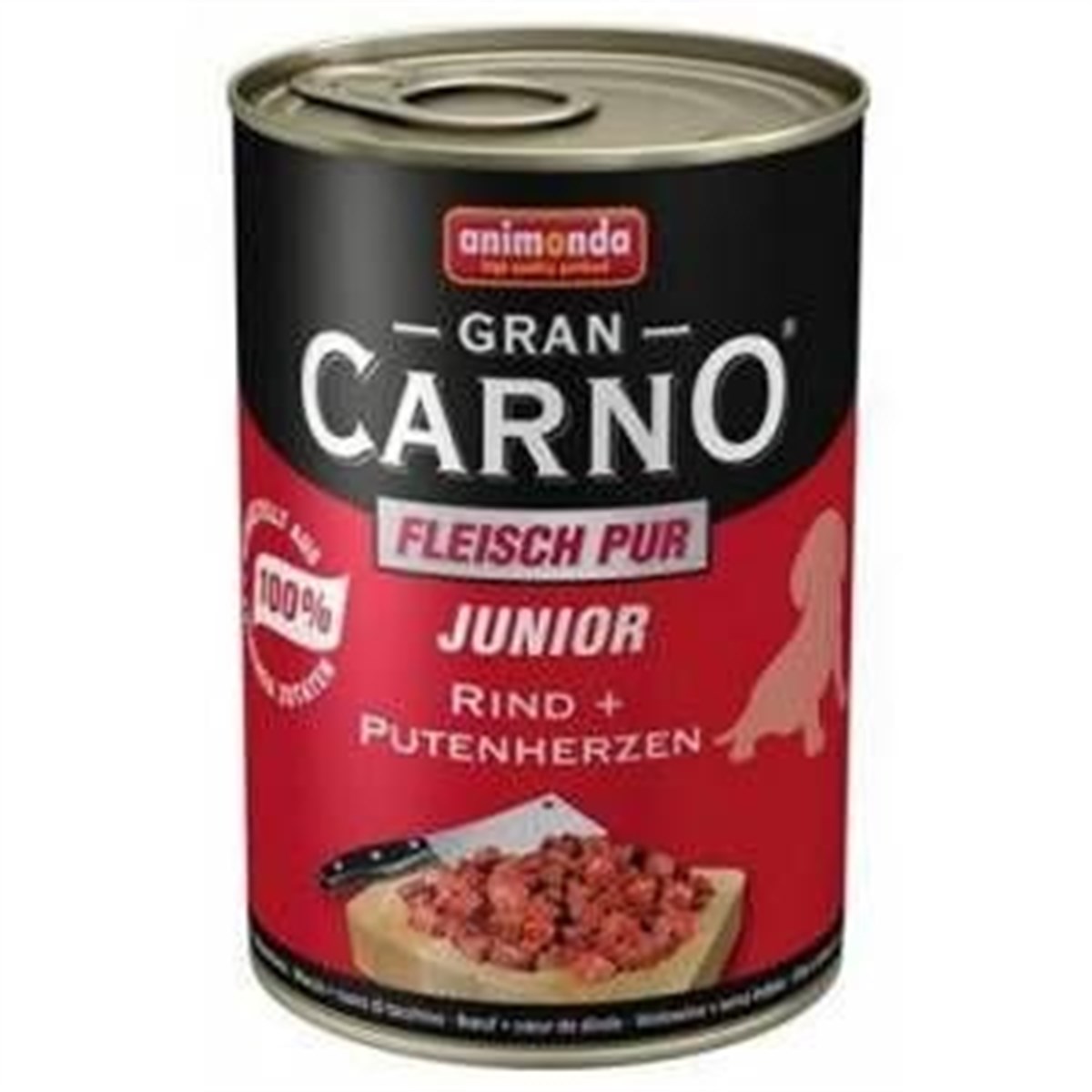 Animonda Gran Carno Junior Sığır Etli & Hindi Yüreği Yavru Köpek Konservesi 400 Gr