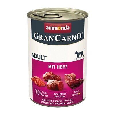 Animonda Gran Carno Sığır Etli ve Yürekli Konserve Yetişkin Köpek Maması 400 G
