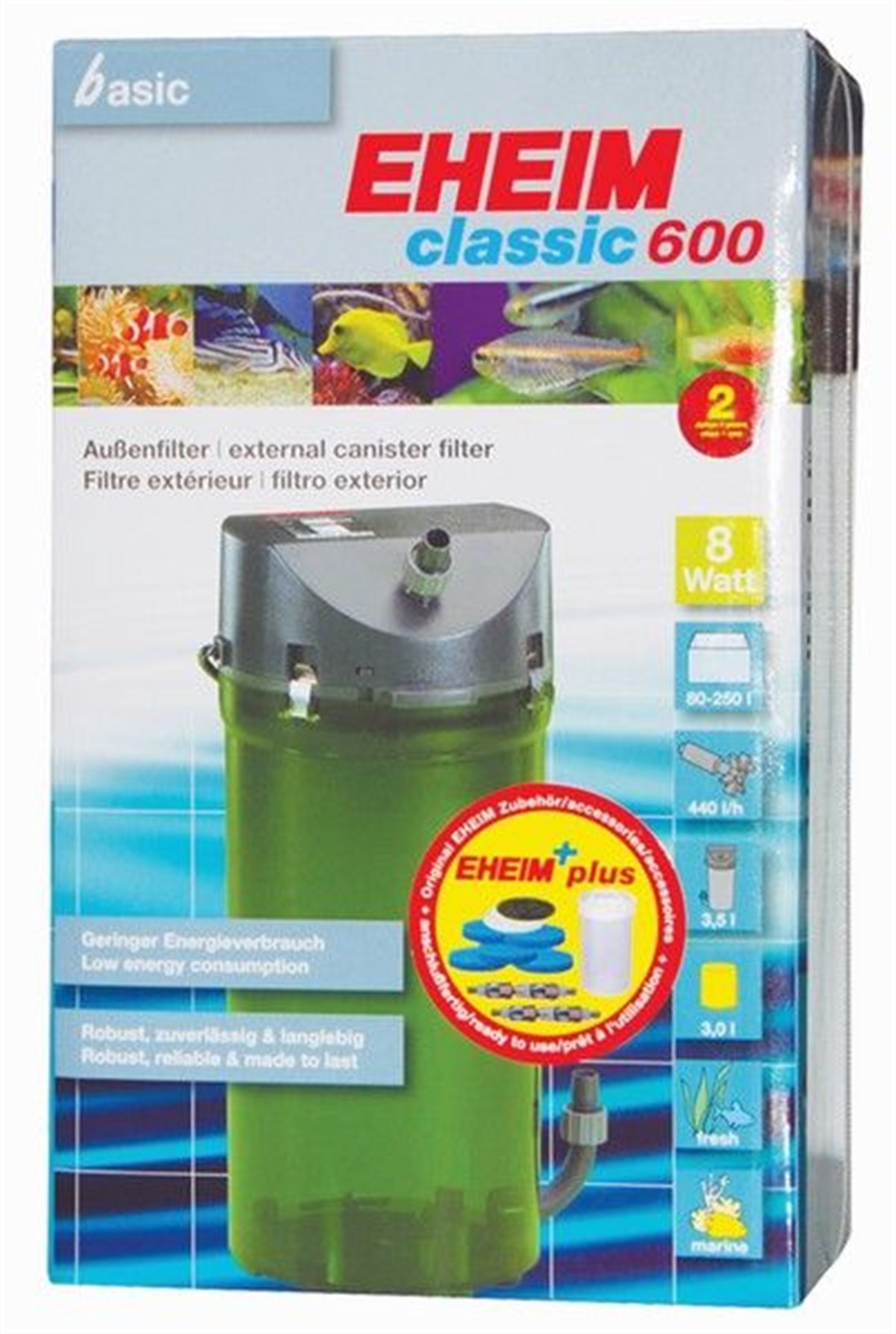 Eheim Classic 2217-02 Dış Filtre Musluklu