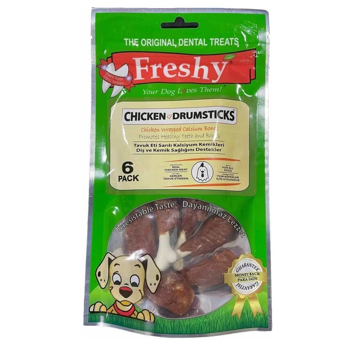 Freshy Chicken Drumsticks Tavuk But Köpek Ödül Kemikleri 6 Adet 90 gr