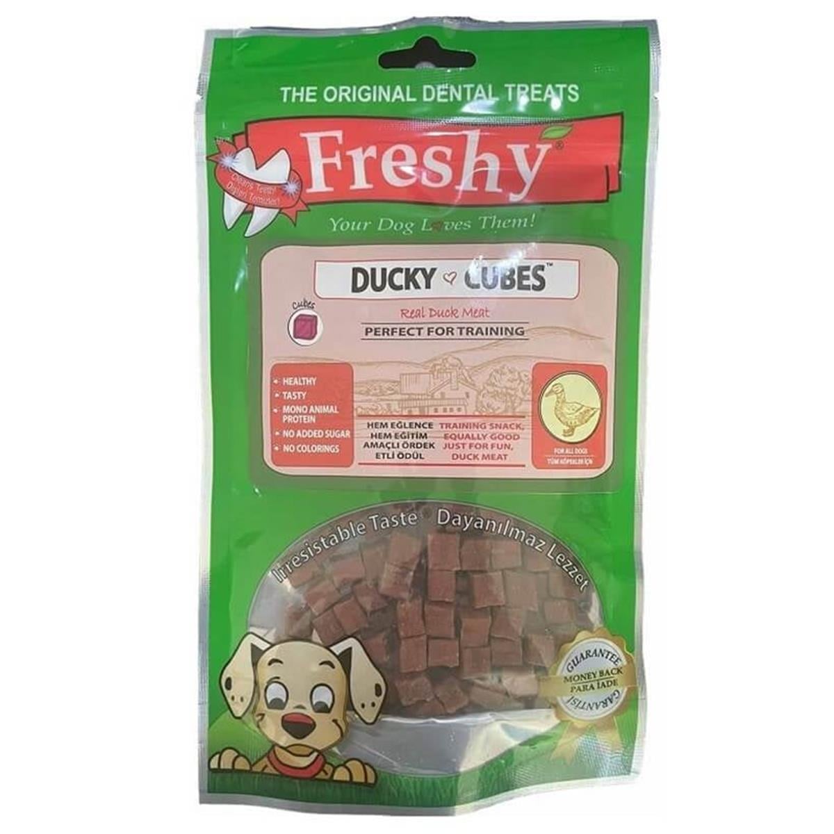 Freshy Ducky Cubes Ördekli Köpek Ödül Maması 80 Gr