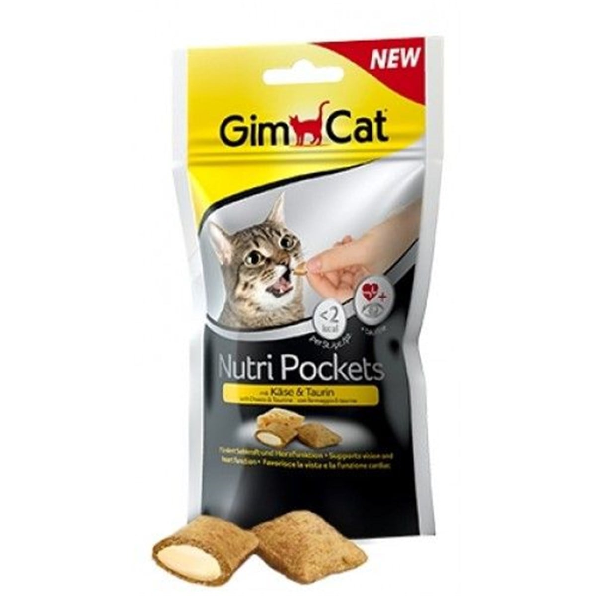 Gimcat Nutri Pockets Peynir & Taurin  Kedi Ödülü 60 Gr