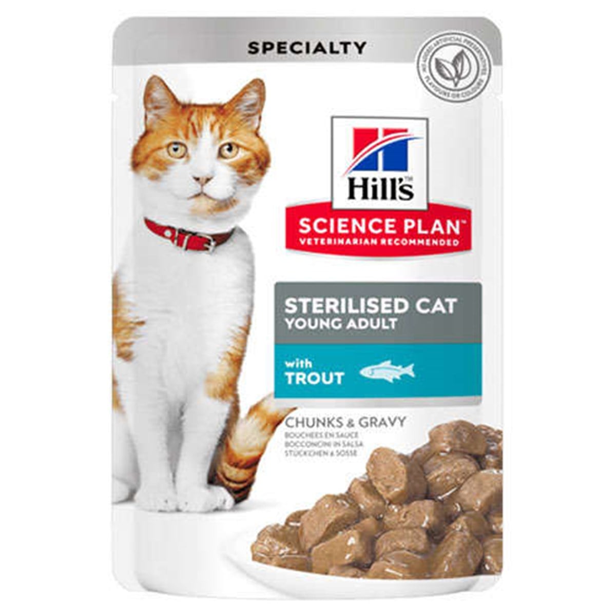 Hill's Science Plan Gravy Alabalıklı Pouch Kısırlaştırılmış Yetişkin Kedi Maması 85 G