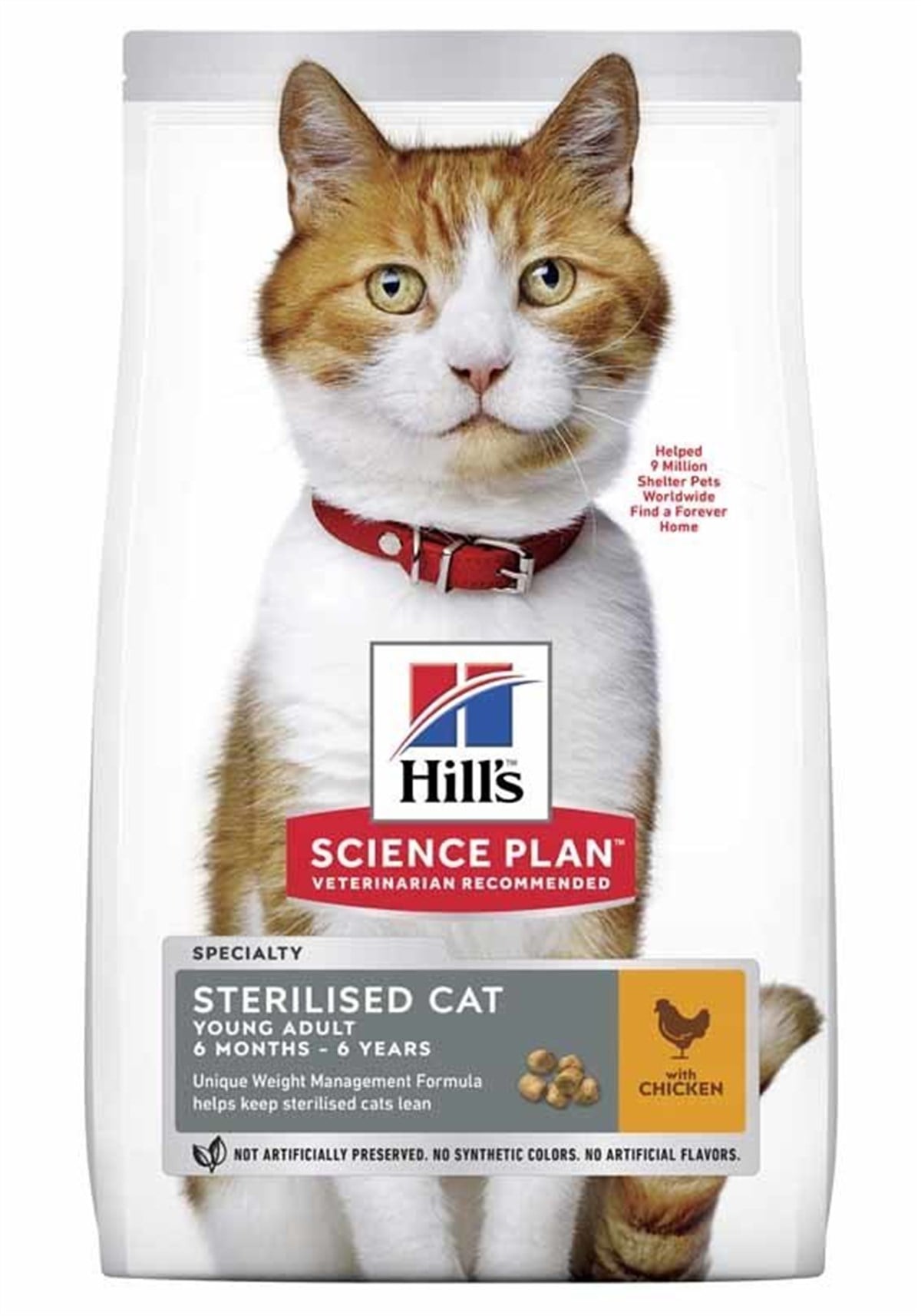 Hill's Science Plan Sterilised Adult Kısırlaştırılmış Tavuklu Kedi Maması 3 Kg