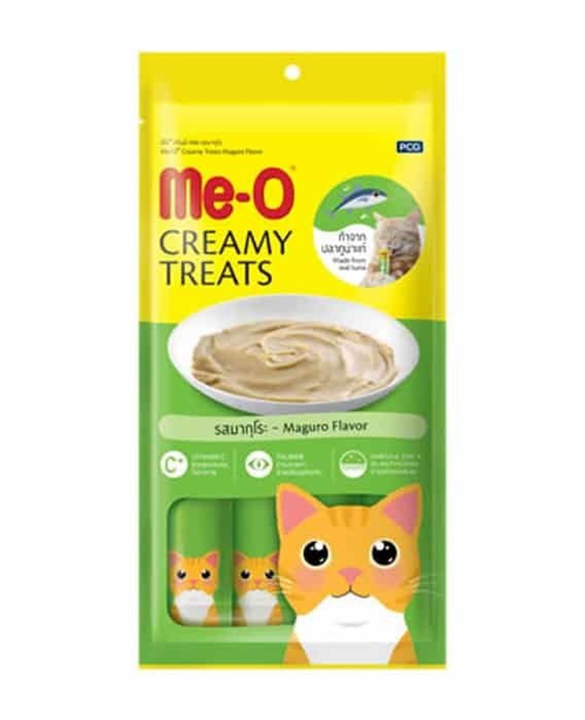 ME-O Creamy Mavi Yüzgeçli Orkinos Balıklı Kedi Ödülü 4 x 15 Gr