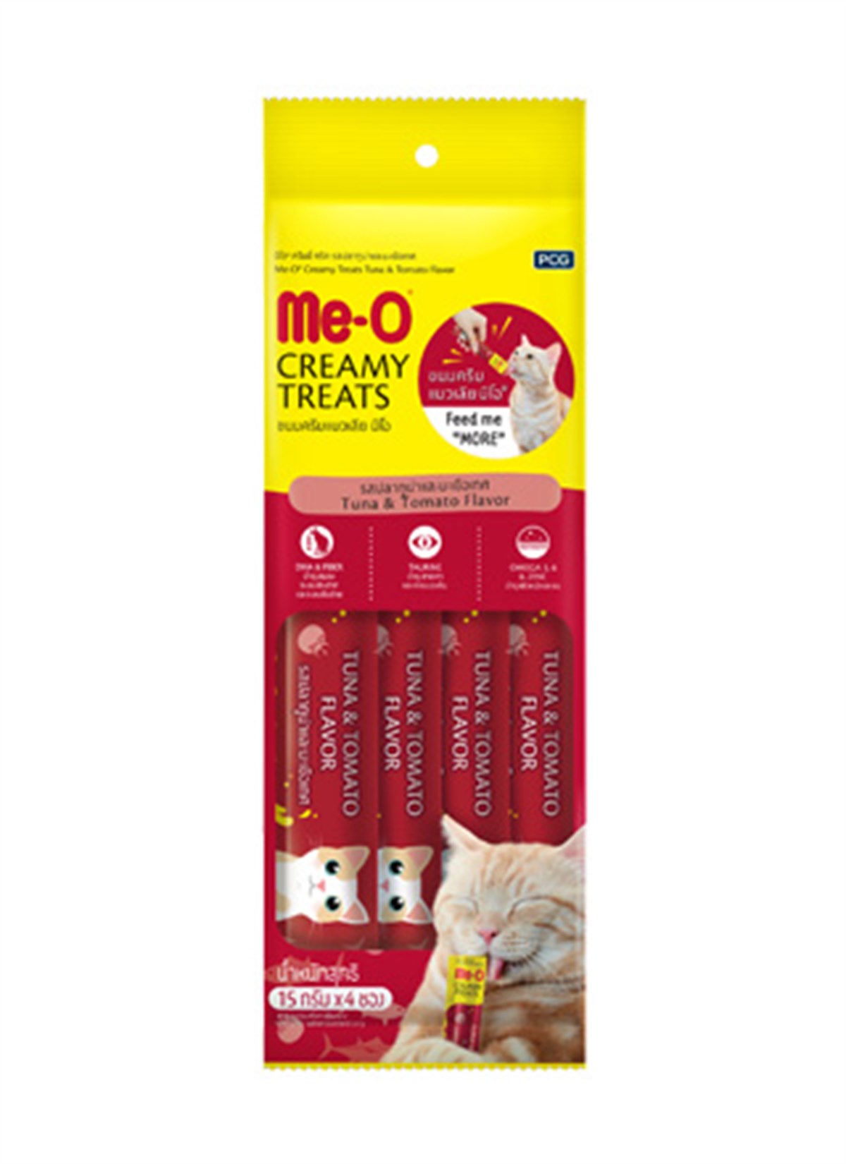 ME-O Creamy Ton Balıklı ve Domatesli Kedi Ödülü 4 x 15 Gr