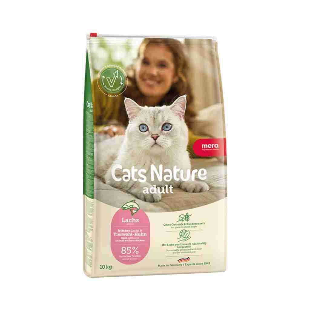 Mera Cats Nature Adult Somonlu Tahılsız Yetişkin Kedi Maması 10 KG