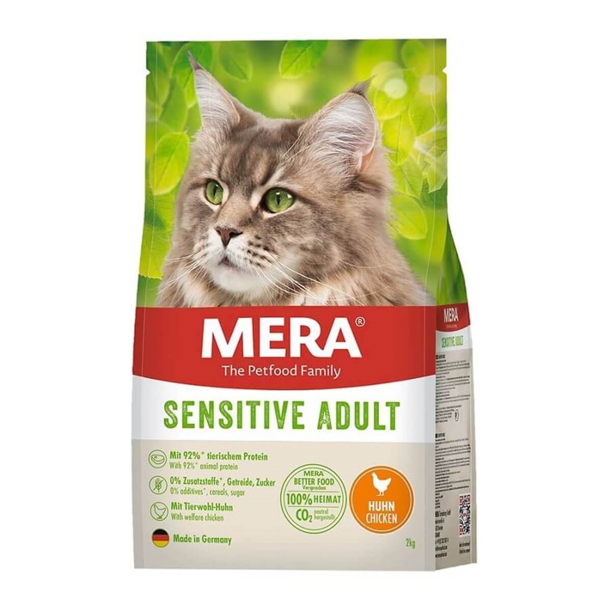 Mera Sensitive Tavuklu Hassas Tahılsız Yetişkin Kedi Maması 2 Kg