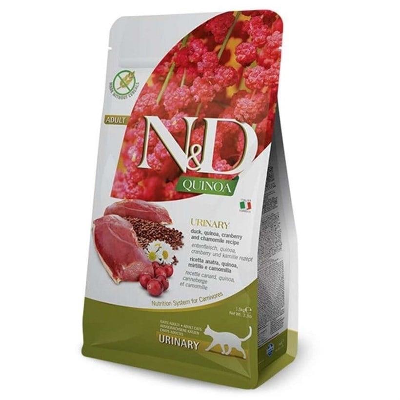 N&D Quinoa Urinary Tahılsız Ördek Etli Yetişkin Kedi Maması 1.5 kg