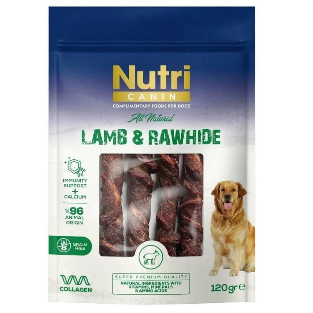 Nutri Canin Kuzu Eti Sarılı Kemik Köpek Ödülü 120 Gr