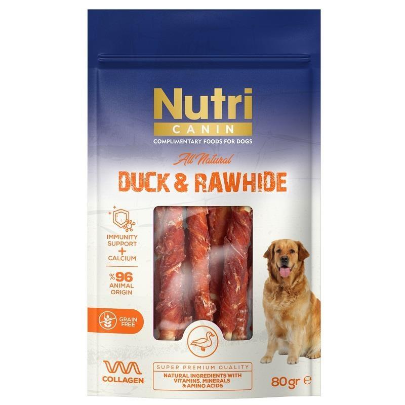 Nutri Canin Ördek Etli Sarılı Kemik Köpek Ödülü 80 Gr