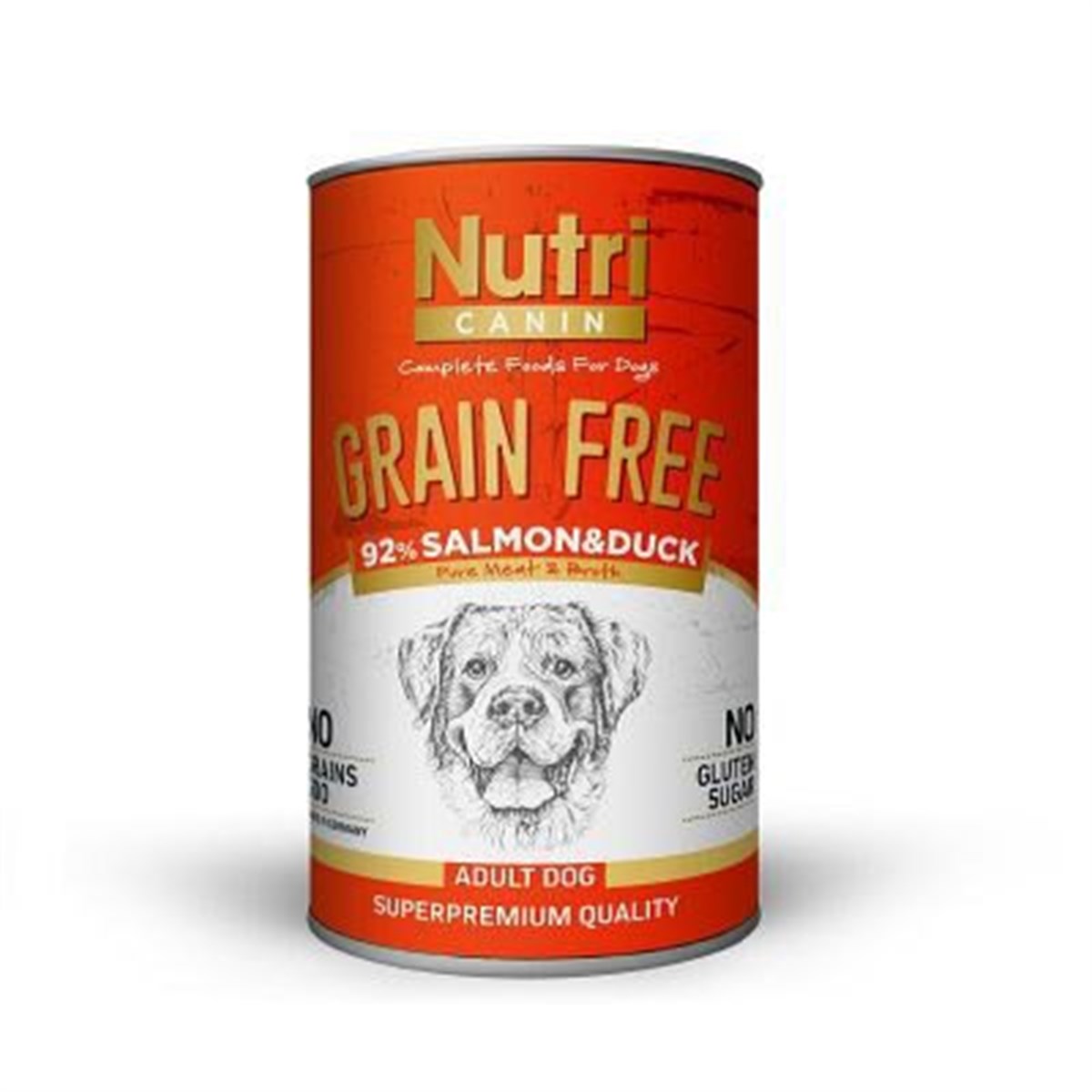 Nutri Canin Somonlu ve Ördekli Tahılsız Köpek Konservesi 400 Gr