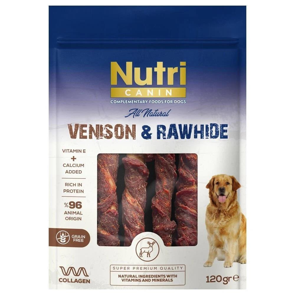 Nutri Canin Venison & Rawhide Geyik Etli Köpek Ödülü 120 Gr
