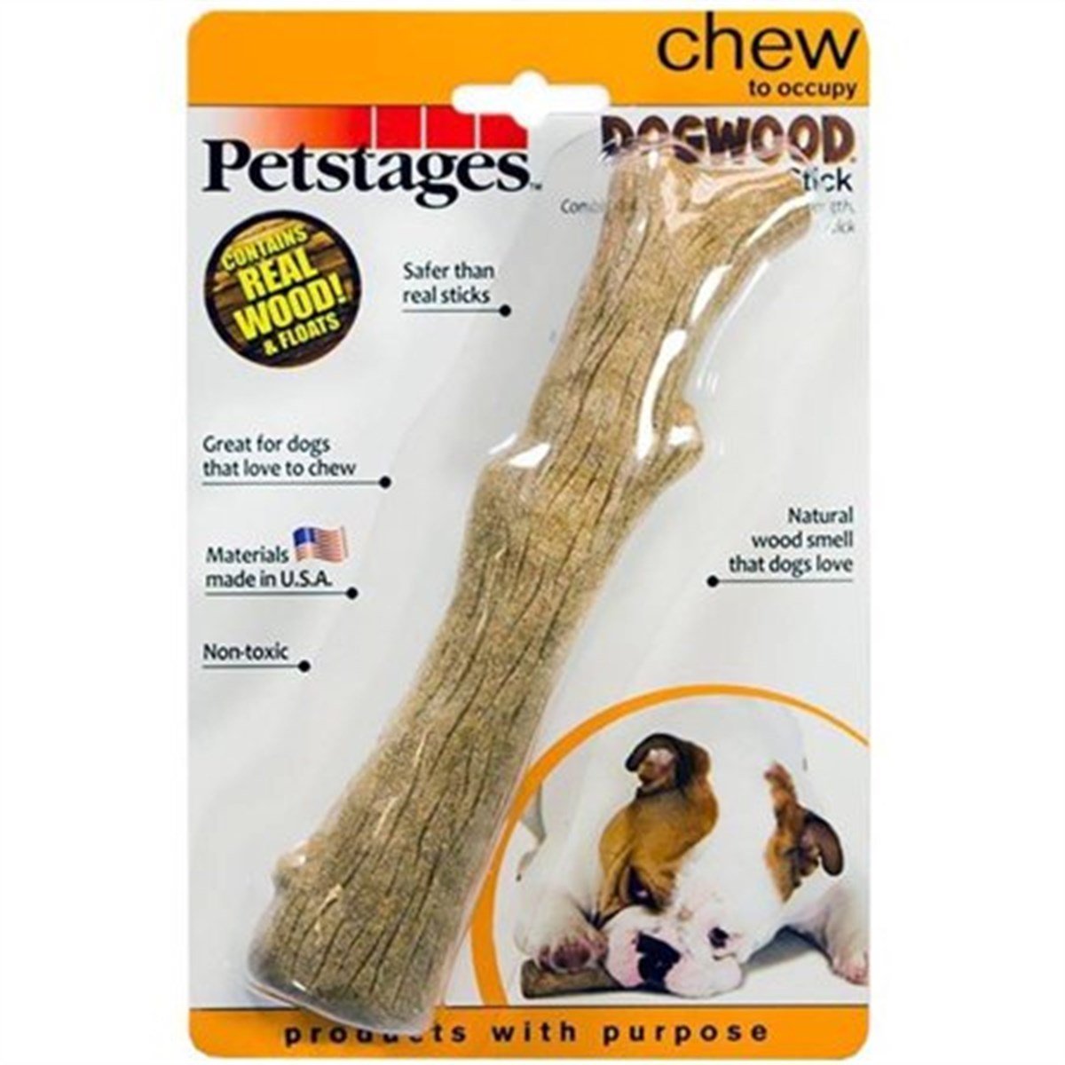 Petstages Durable Sticks Ağaç Dalı Şeklinde Oyun Kemiği Medium