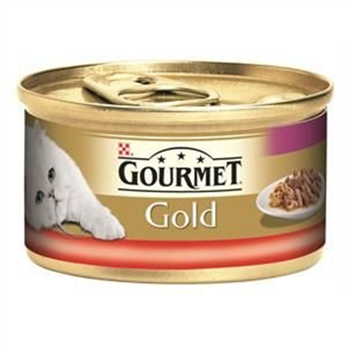 Pro Plan Gourmet Gold Çifte Lezzet Sığır Etli ve Tavuklu Konserve Kedi Maması 85 Gr