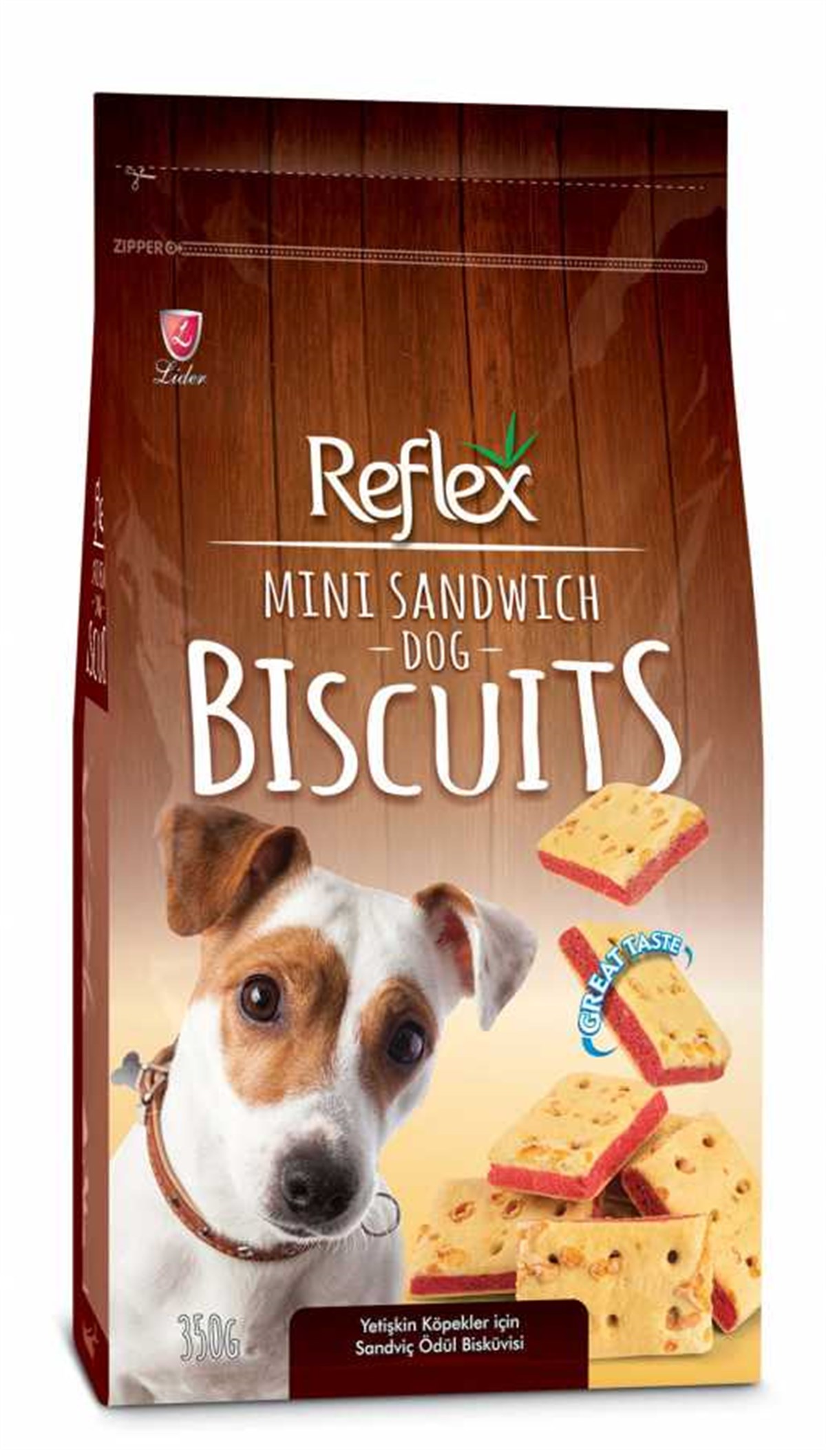 Reflex Sandviç Kare Peynirli Köpek Ödül Bisküvisi 350 Gr