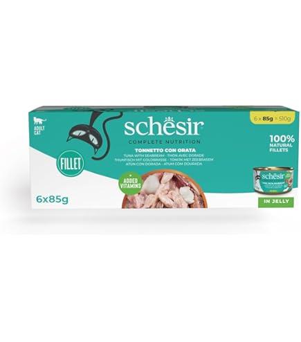 Schesir Ton Balıklı ve Çipuralı Jöleli Kedi Konservesi (6 x 50 Gr) 6 Al 5 Öde