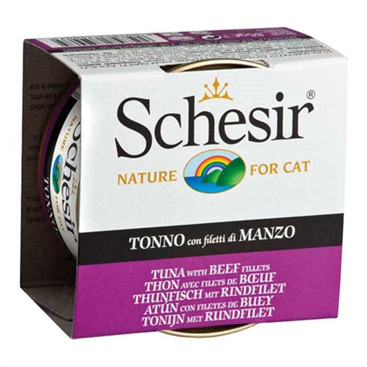 Schesir Ton Balıklı ve Sığır Etli Jöleli Kedi Konservesi 85 Gr