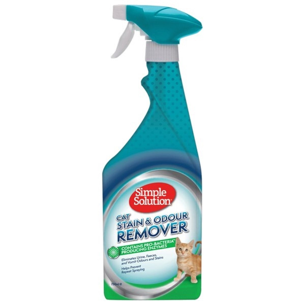 Simple Solution Cat Stain & Odour Remover Kediler İçin Leke ve Koku Giderici Sprey 750 Ml