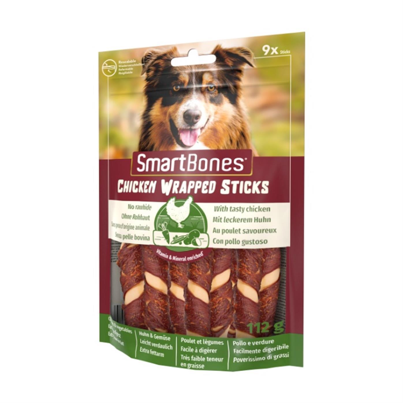 Smart Bones Tavuk Sargılı Stick Mini Köpek Ödülü 9 Adet 112 Gr