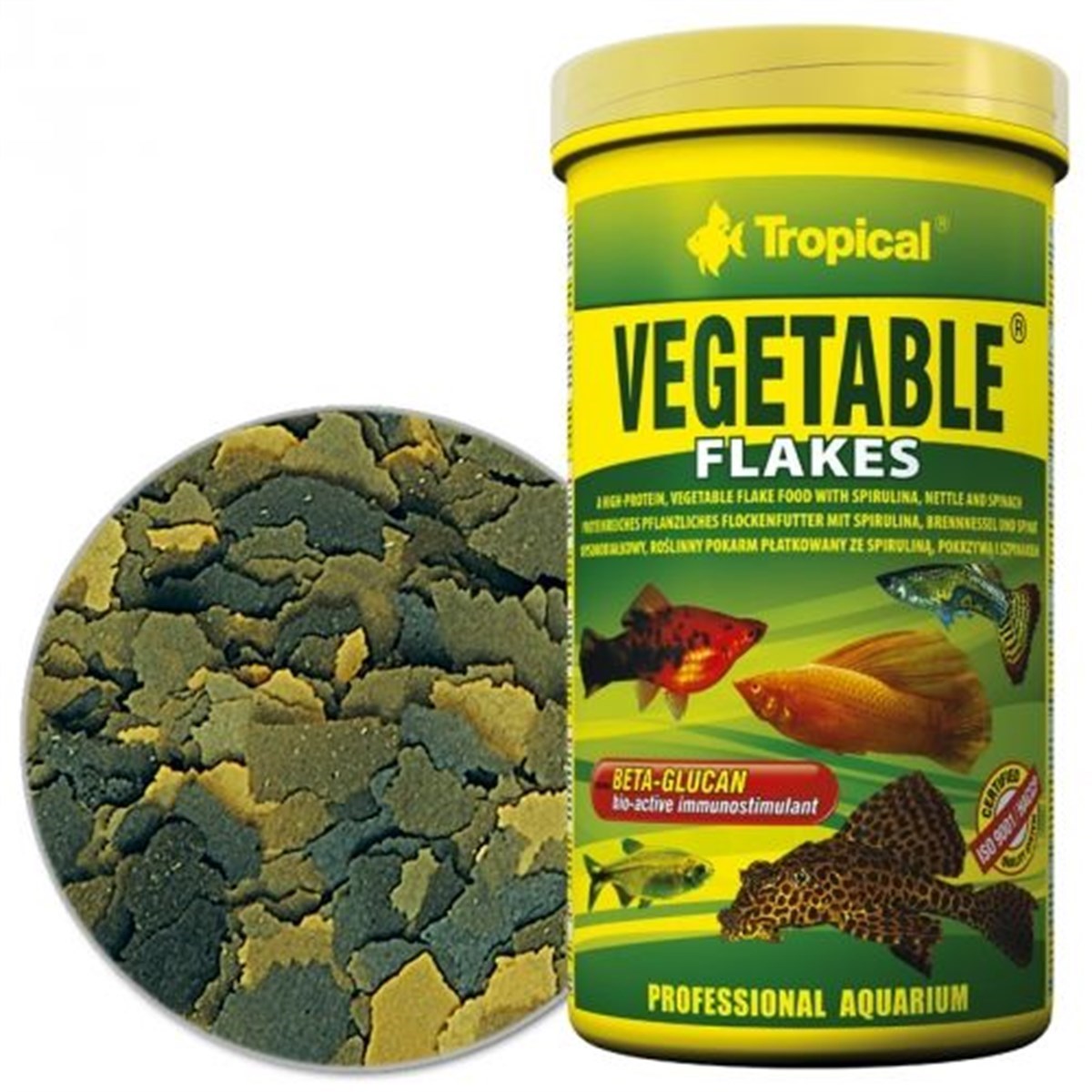 Tropical Vegetable Flakes Pul Yem 55 Gr. 300 Ml.