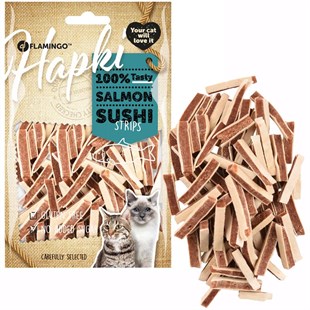 Flamingo Hapki Cat Salmon Sushi Strips Somonlu Kedi Ödülü 85 Gr
