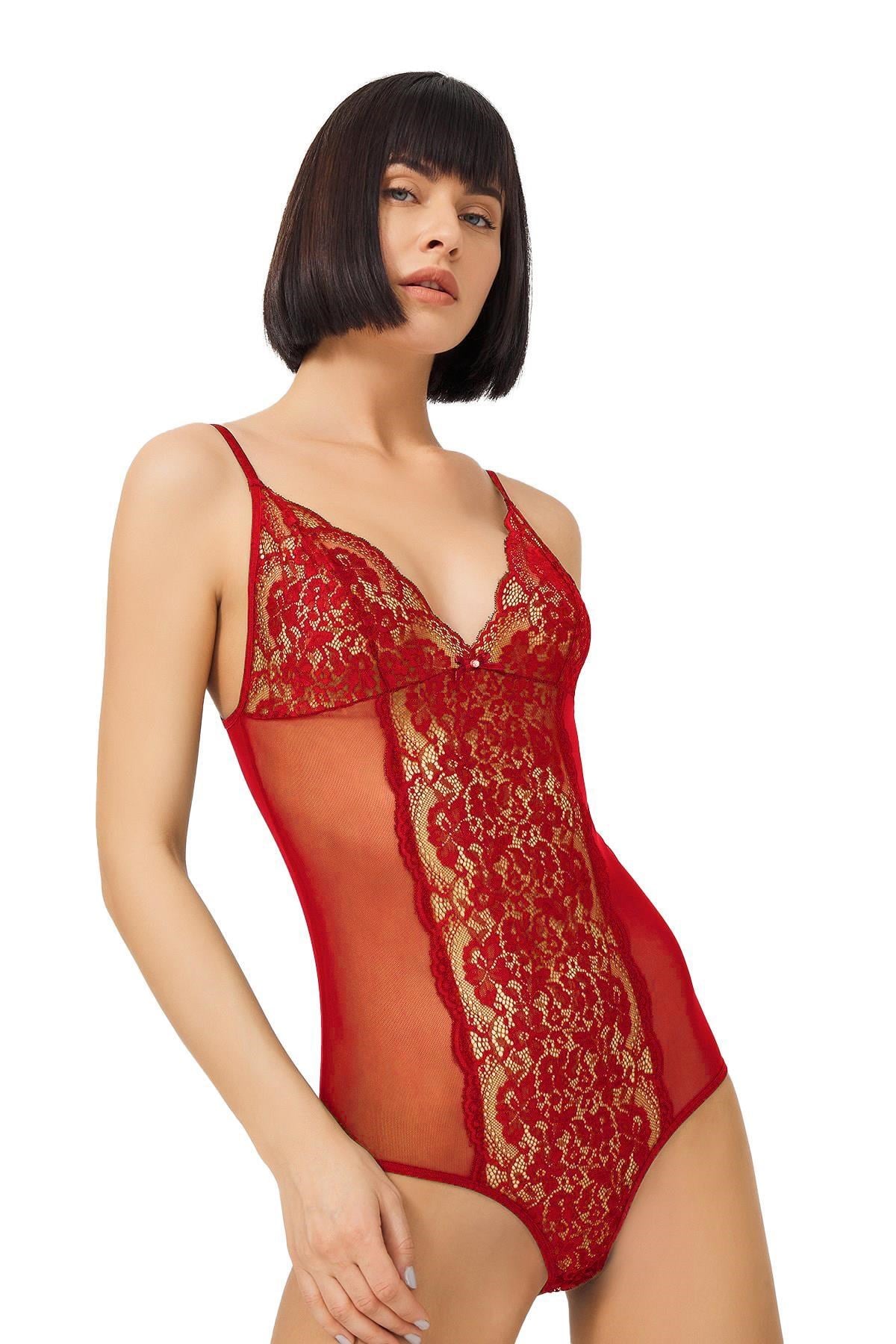 Lace Transparent Women Bodysuit CH1868