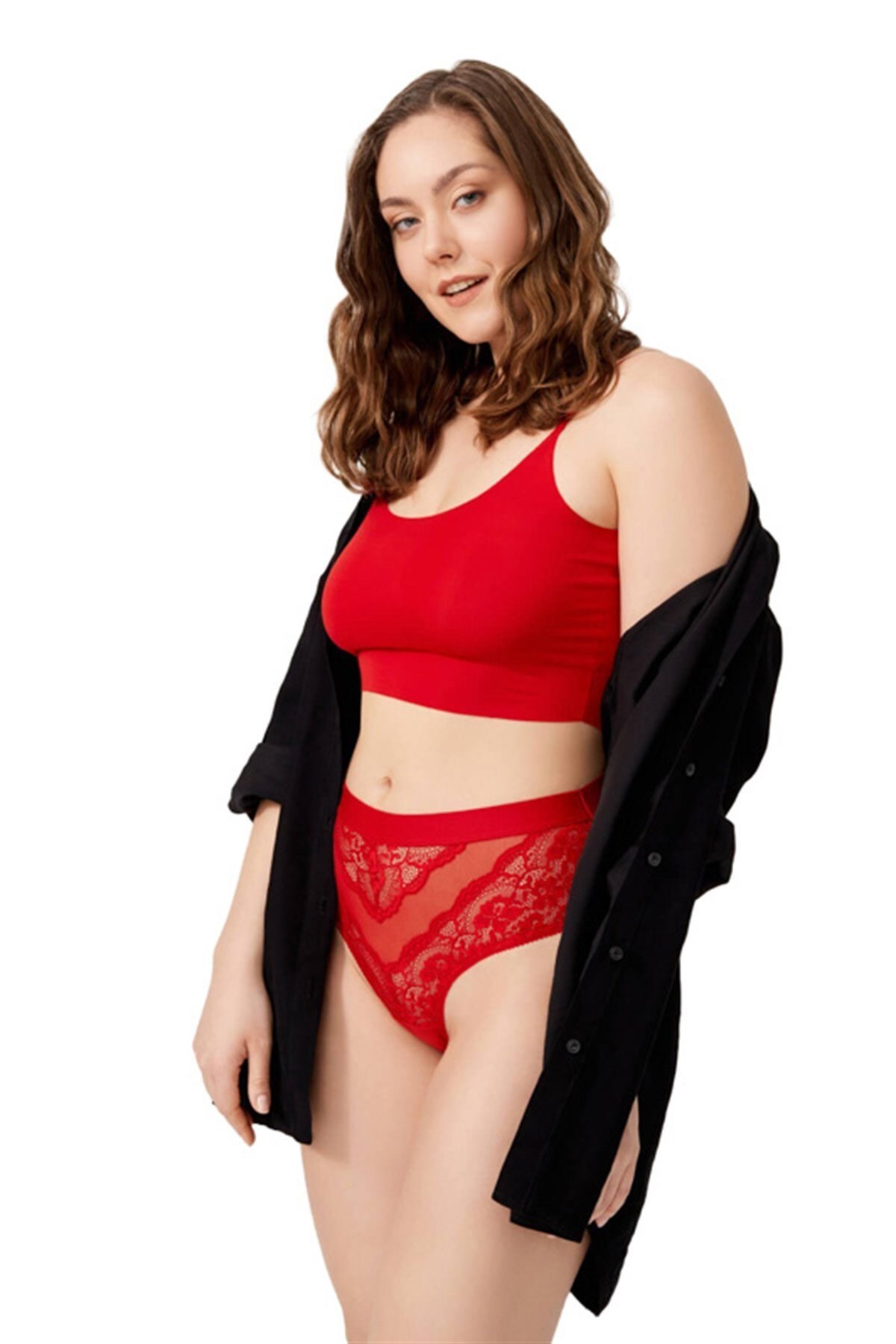 Women Bikini Panty with Transparent Back CH6053