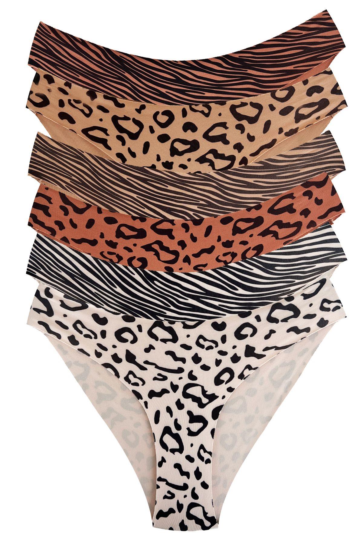Patterned Laser Cut Bikini Cut Women Panty CH6179