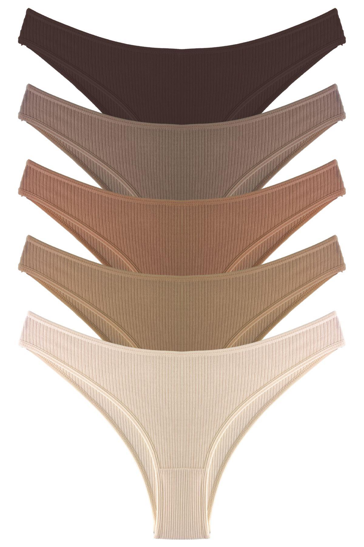 5-pcs Cotton Brazilian Women Panty CH6170