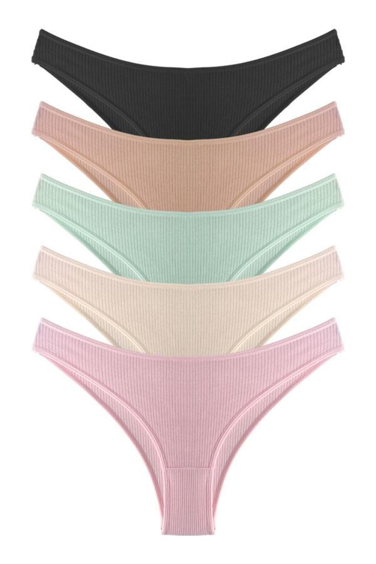 5-pcs Cotton Brazilian Women Panty CH6170