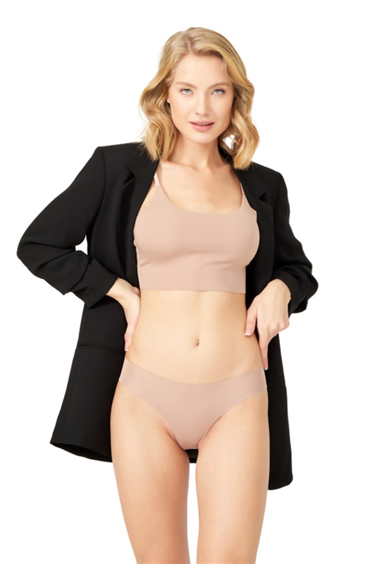 Classic Basic Laser Cut Seamless Bikini Women Panty CH0462