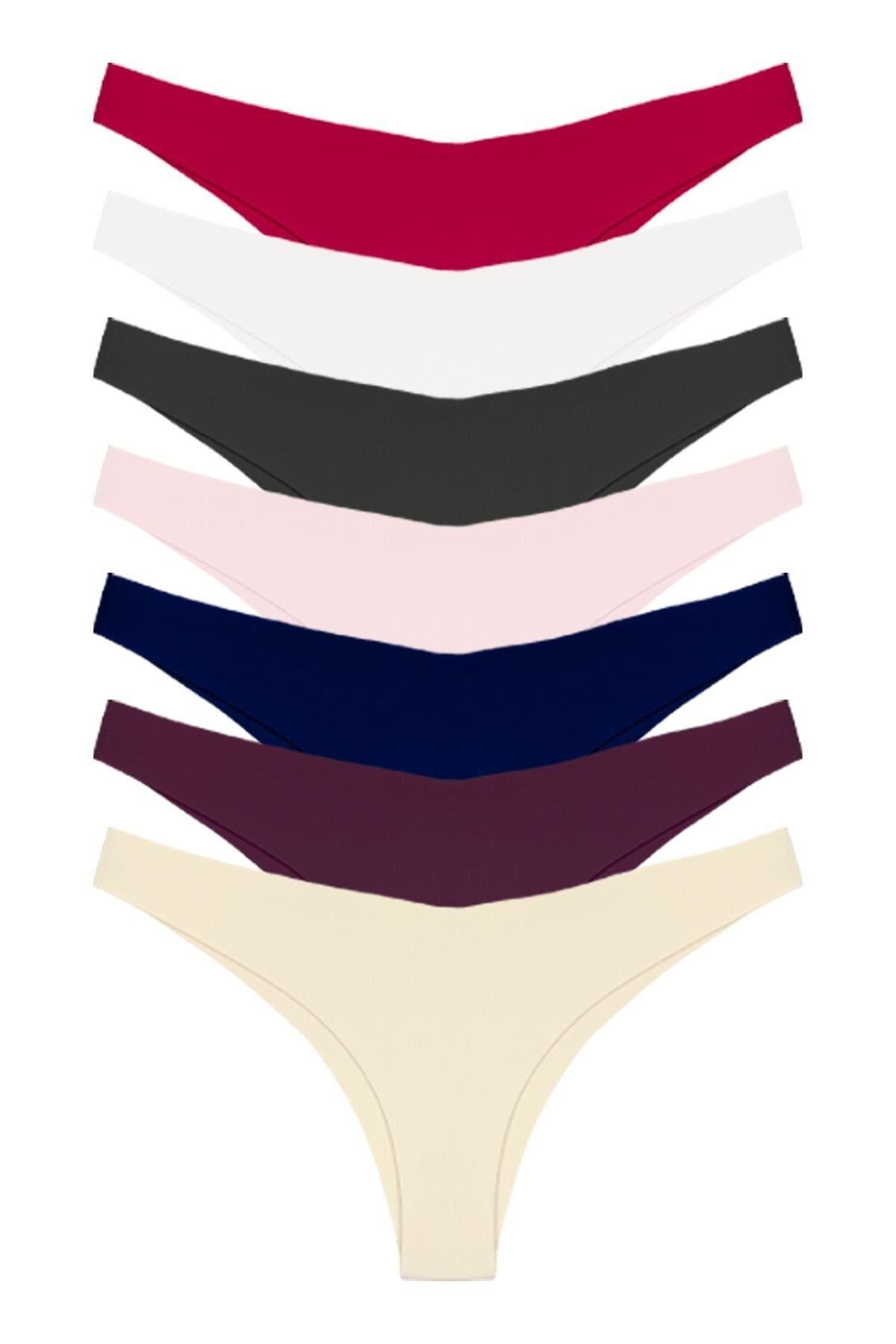 Classic Basic Laser Cut Seamless Brazilian Women Panty CH0495