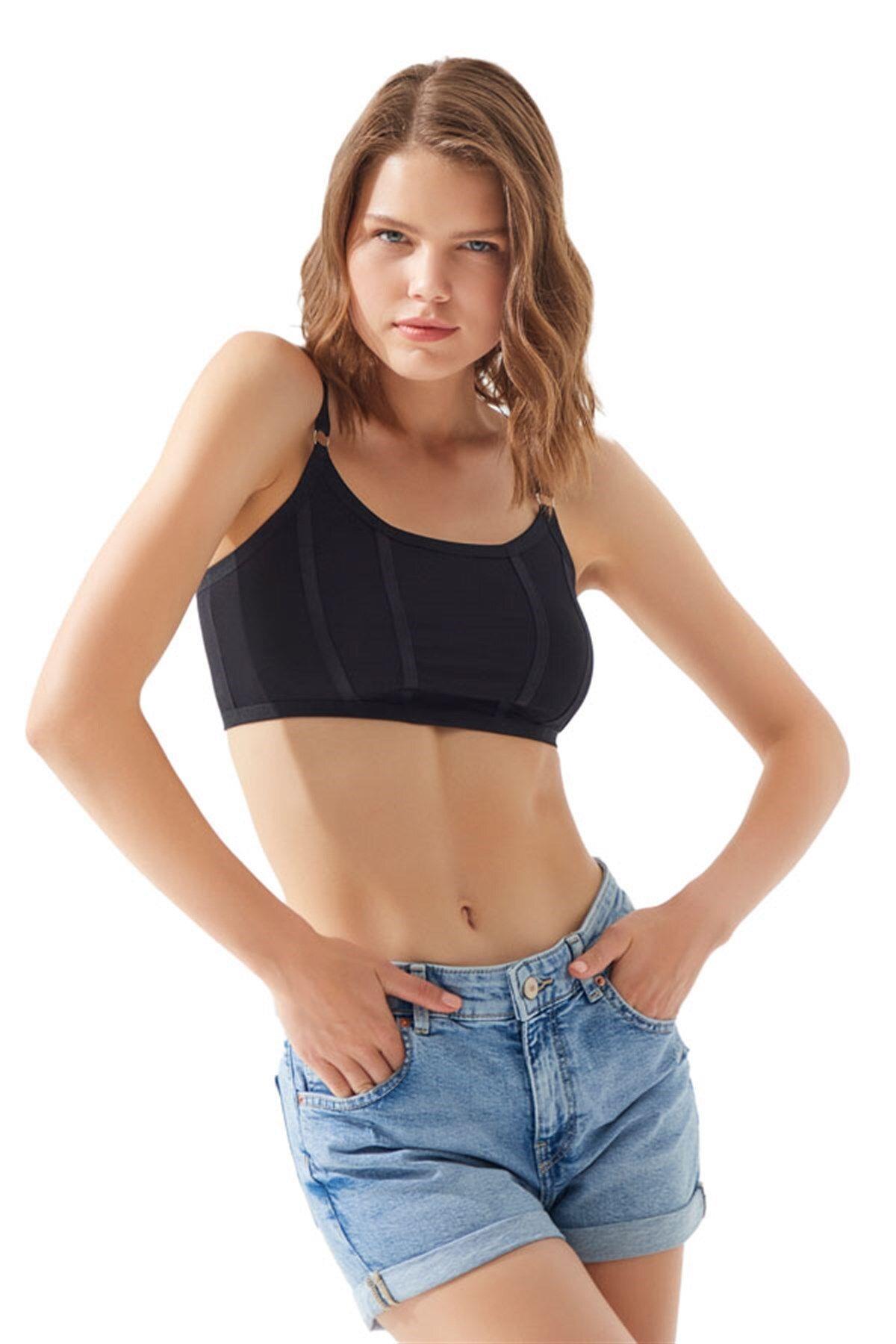 Cotton Crop Top Bralette for Women with Adjustable Straps CH1019
