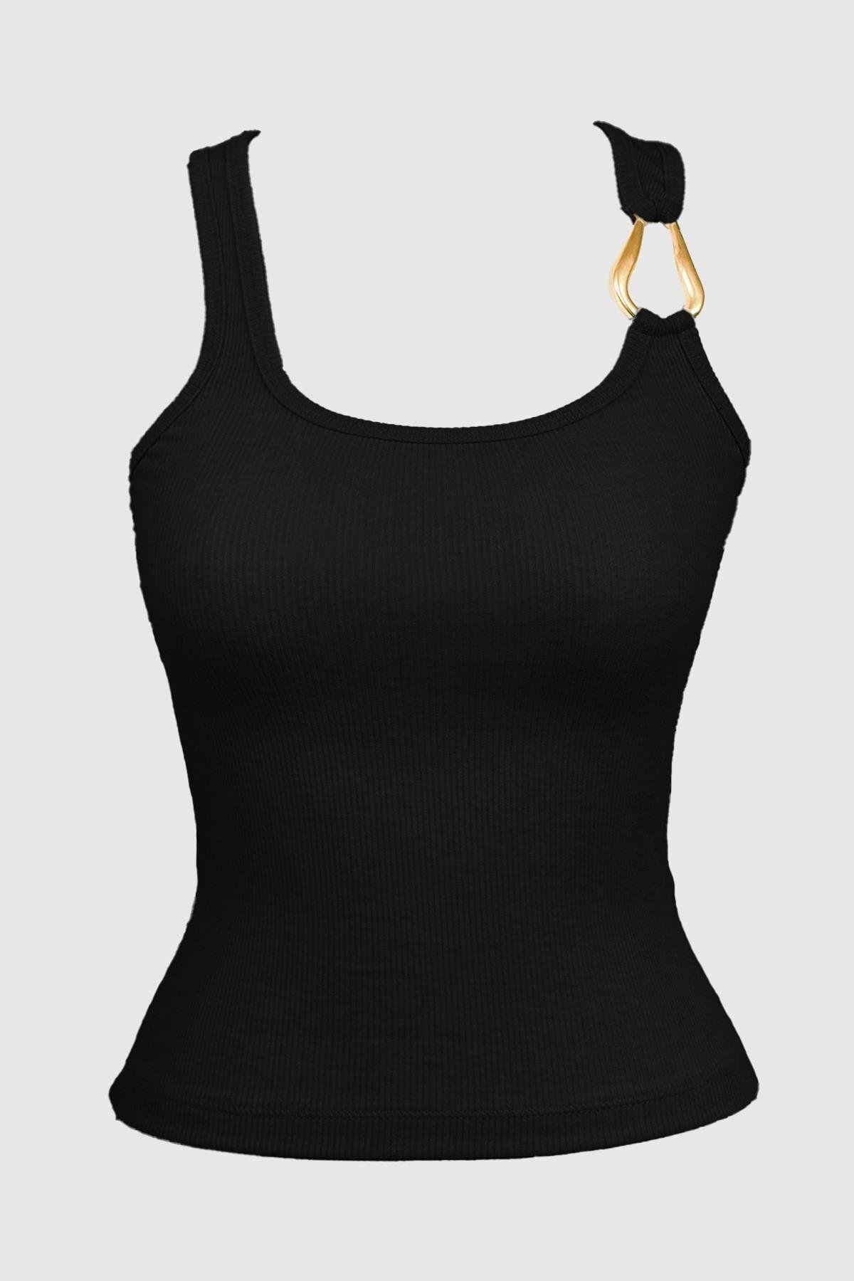 Women Crop Top with Ring CH1762