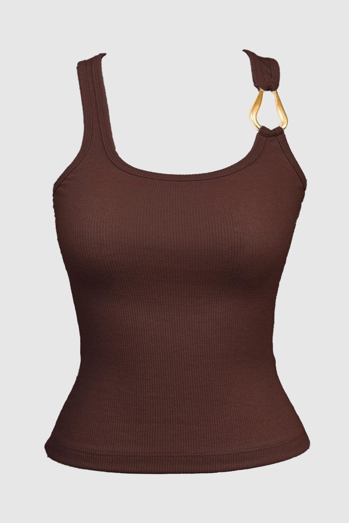 Women Crop Top with Ring CH1762