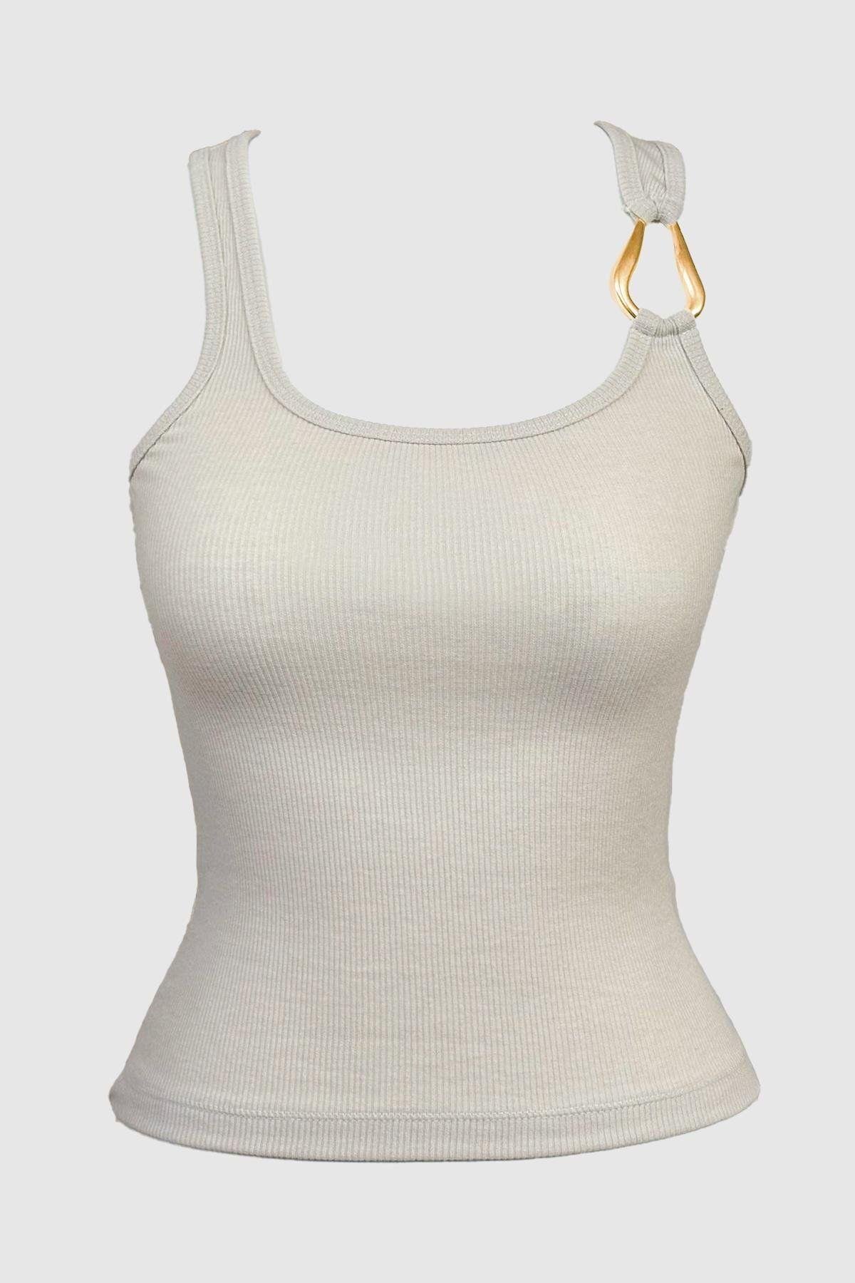 Women Crop Top with Ring CH1762