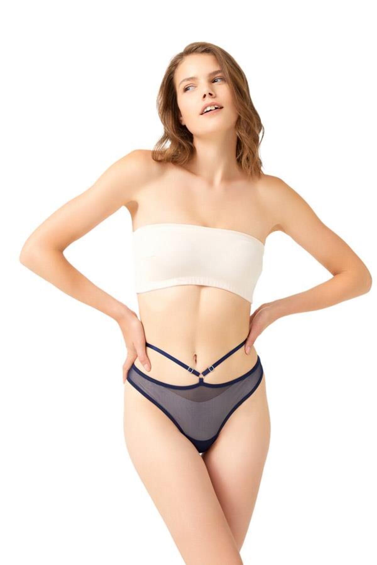 Tulle Open Crotch Women Thong CH6135