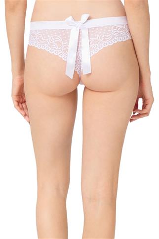 Cottonhill Laser Cut Women's Brazilian 3-Pack Panties with Ruched Back