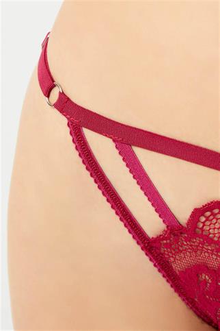 Hunkemöller Thong 'Rose' in Cherry Red