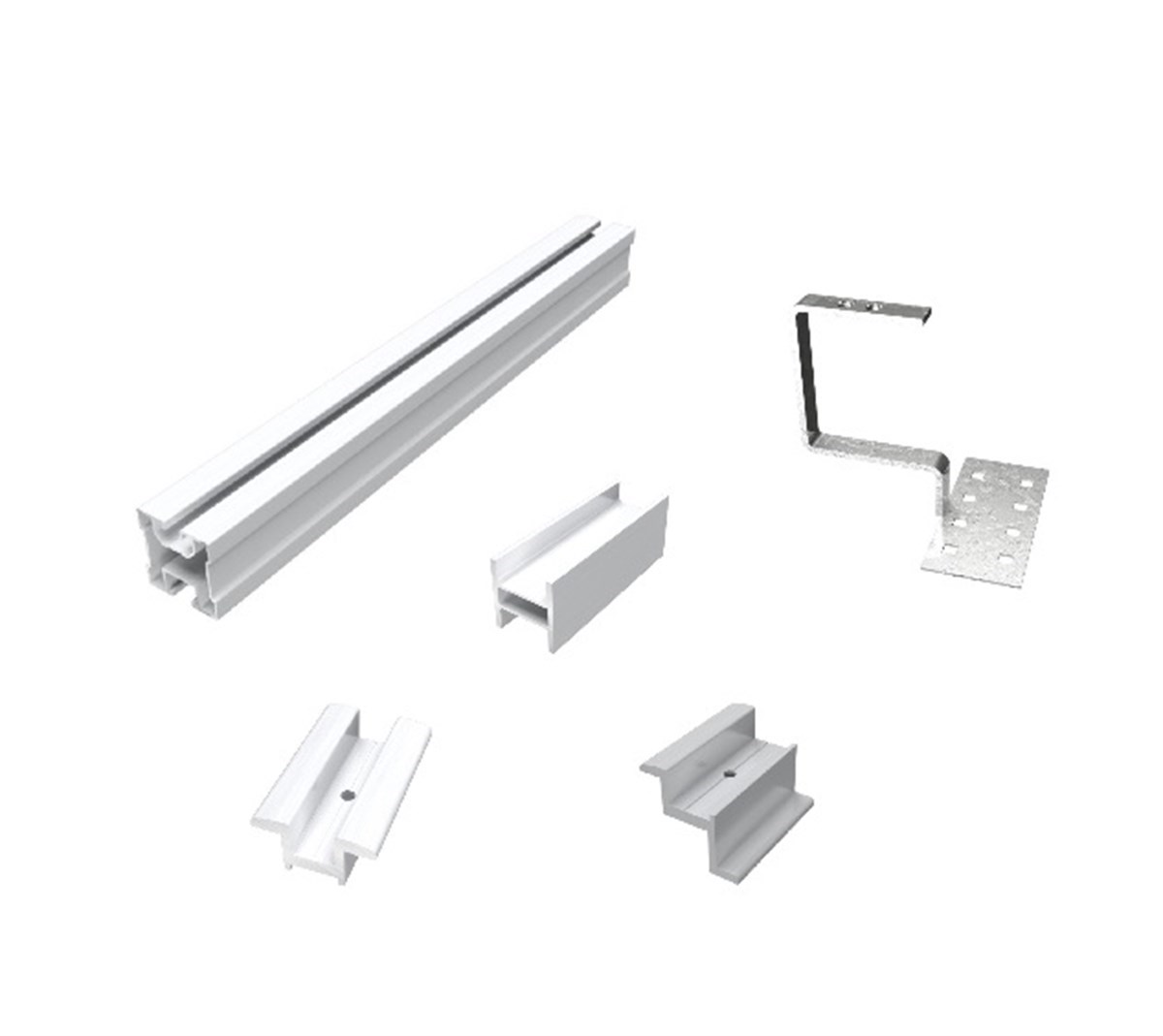 2 Panel(230Wp) Kiremit Çatı Montaj Ekipmanı