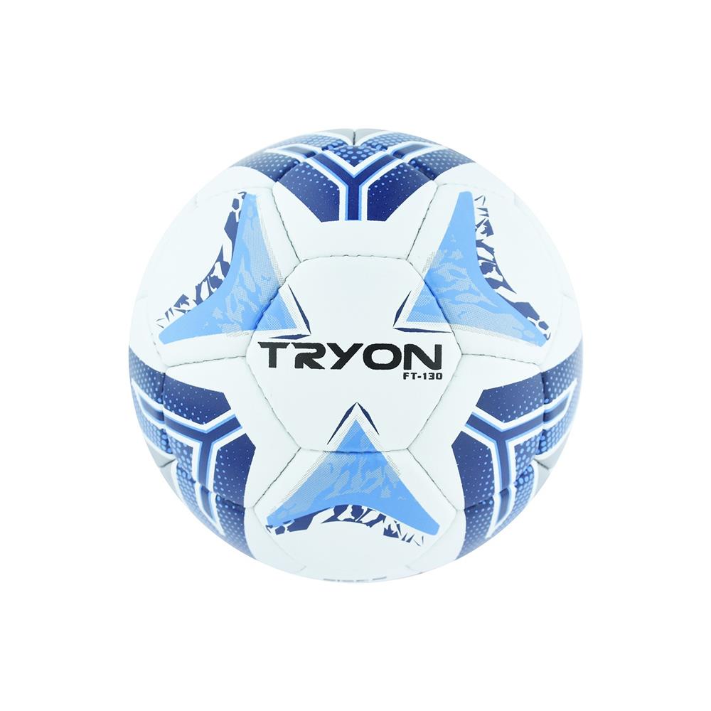 Tryon FT-130 Dikişli Futbol Topu Beyaz Mavi Renk BEYAZ MAVİ