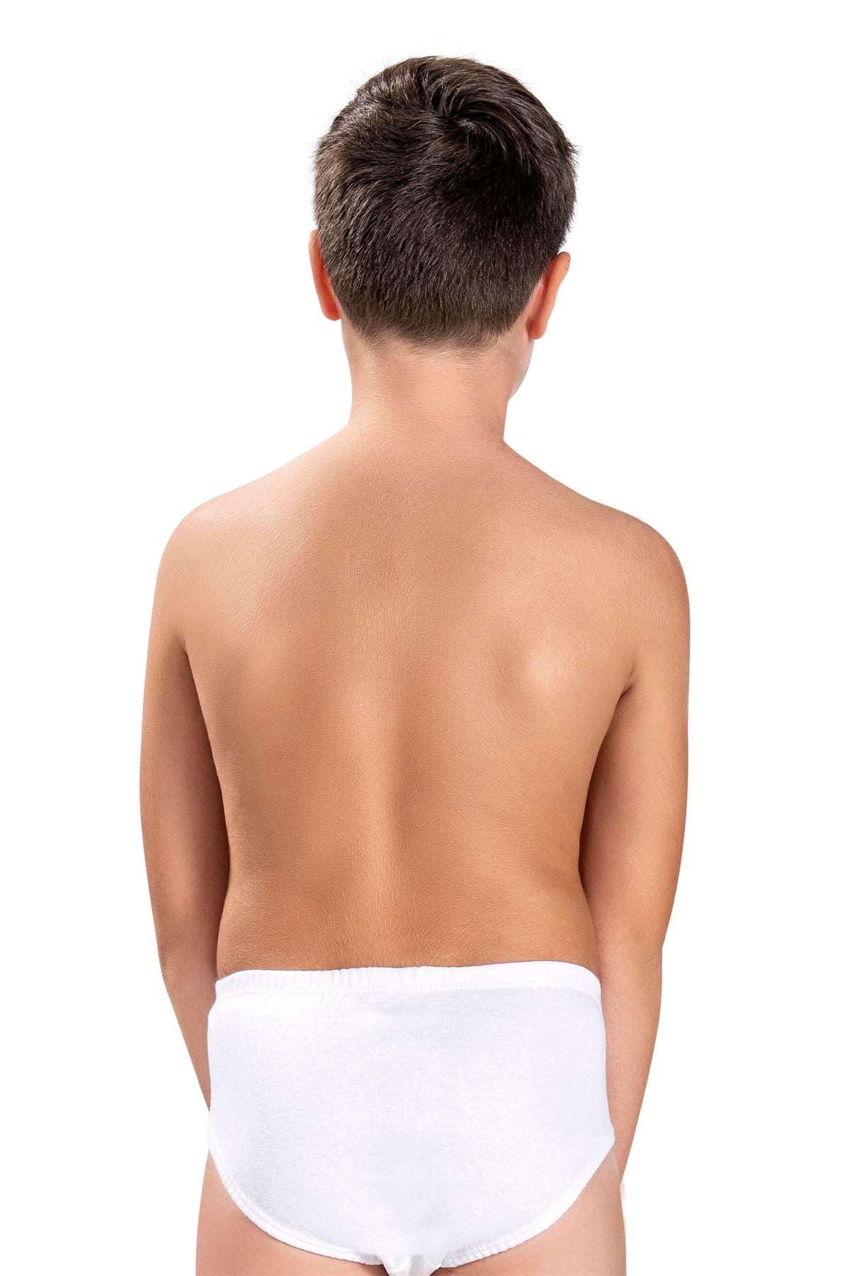 Erkek Çocuk Beyaz Pamuklu 3 Lü Slip Külot 753