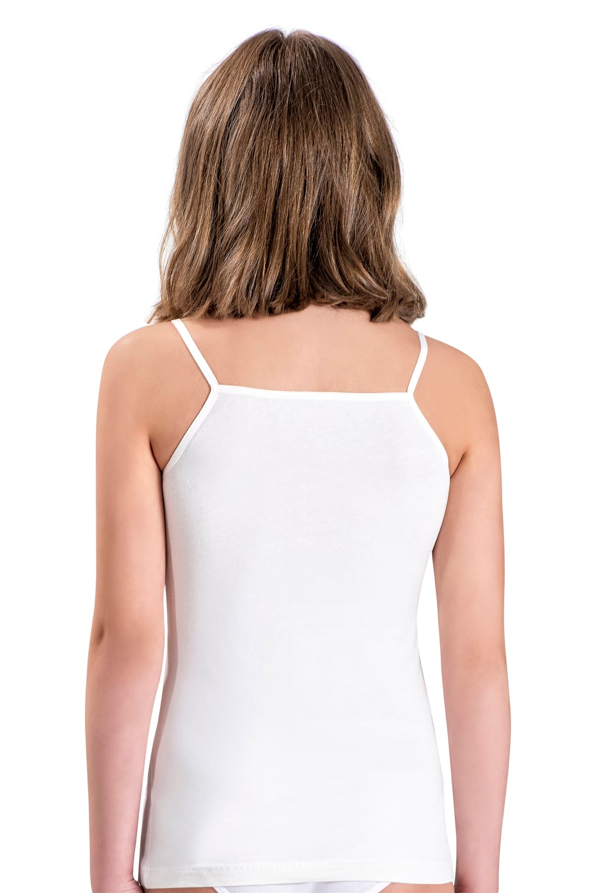 Kız Çocuk Beyaz Pamuklu Atlet  803