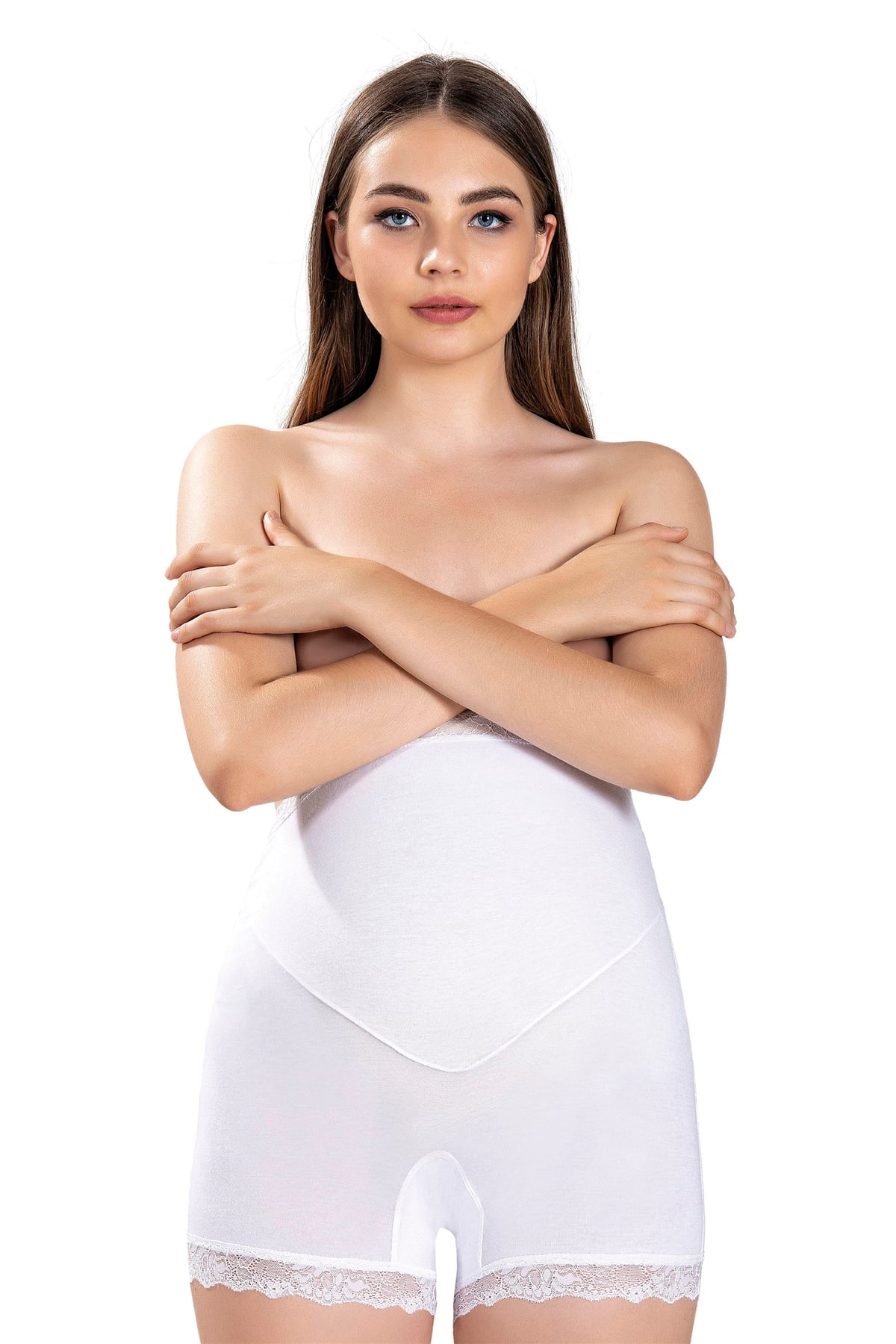 Beyaz Hamile Dantelli Boxer 663