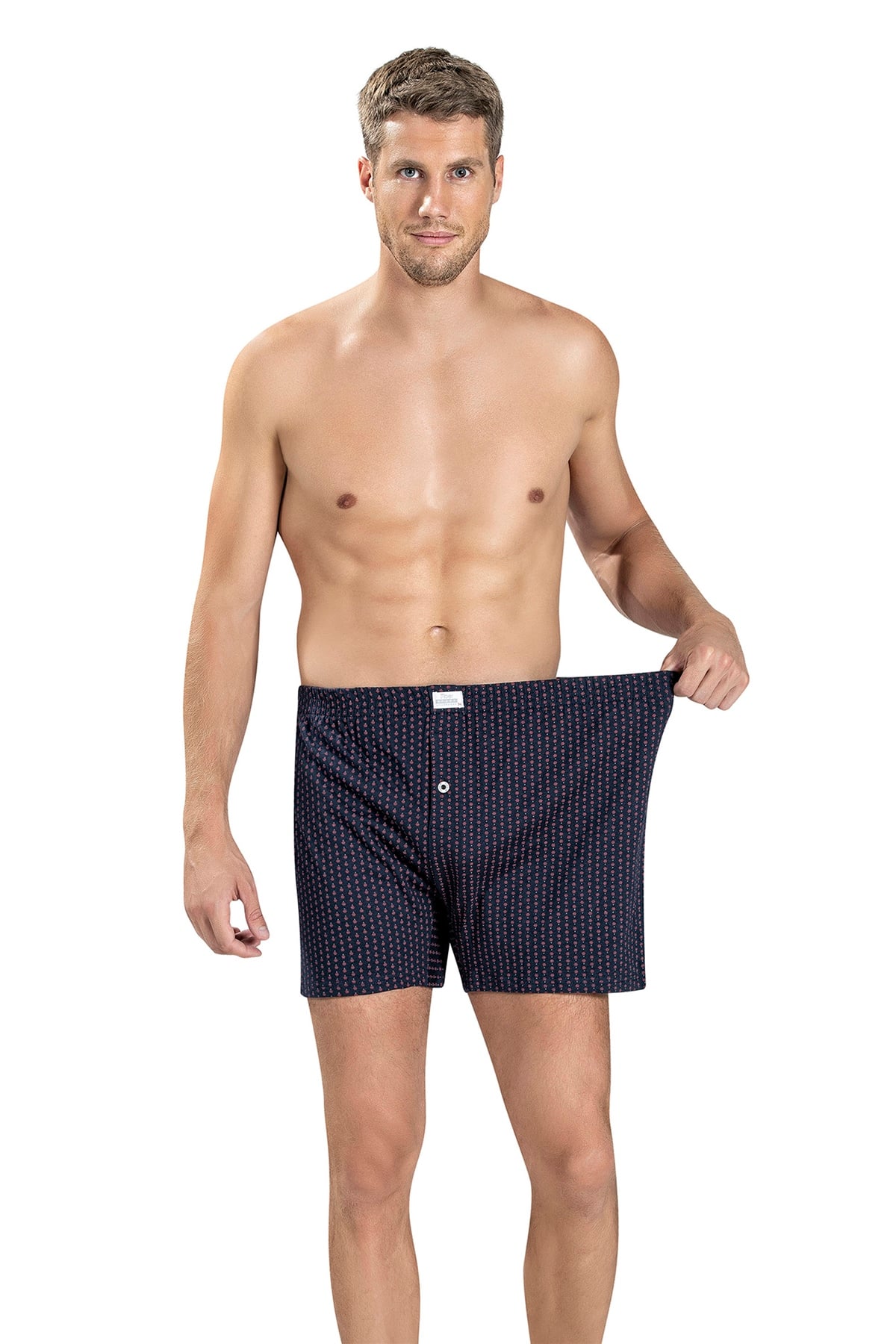 Erkek Karışık Renkler Pamuklu Büyük Beden 3 Lü Boxer  184